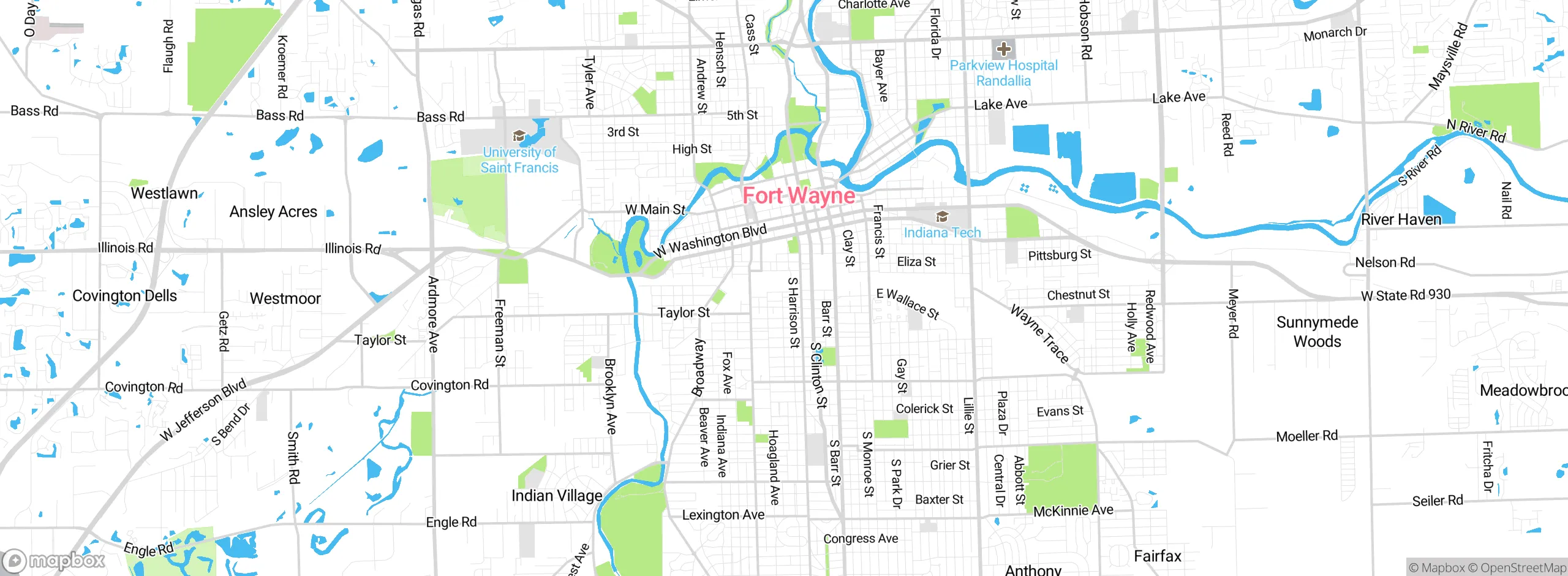 Map showing approximate location