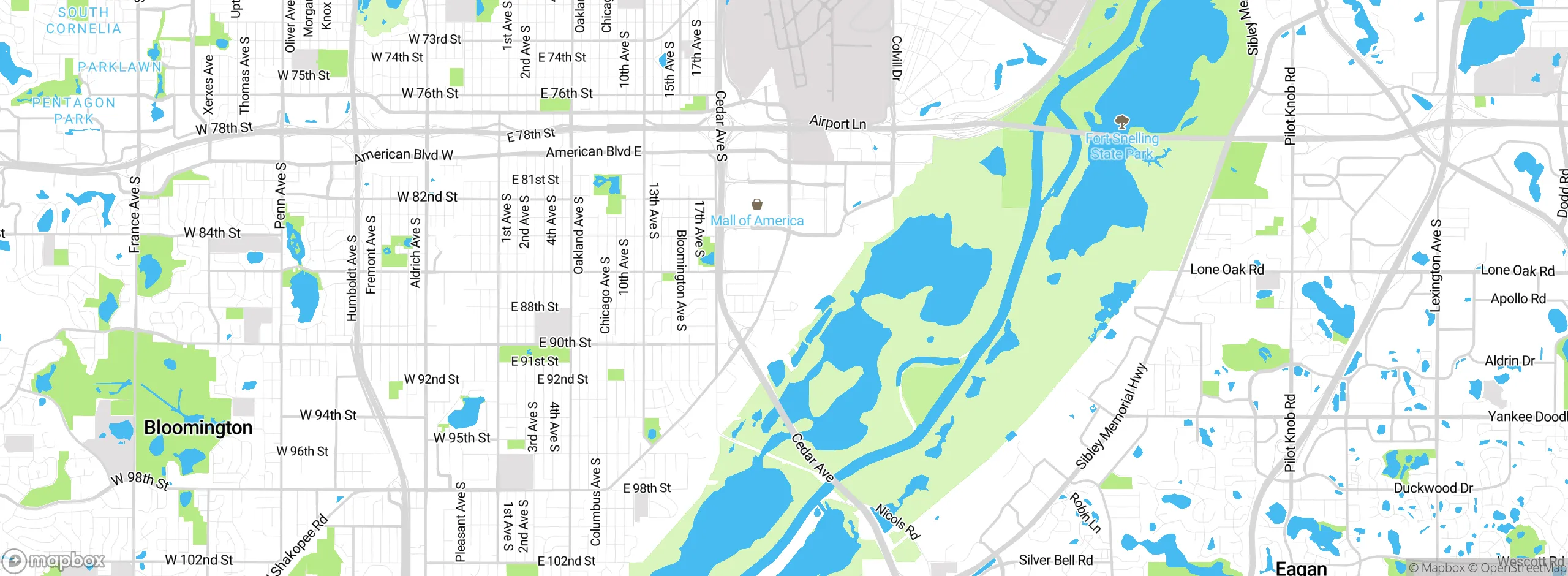 Map showing approximate location