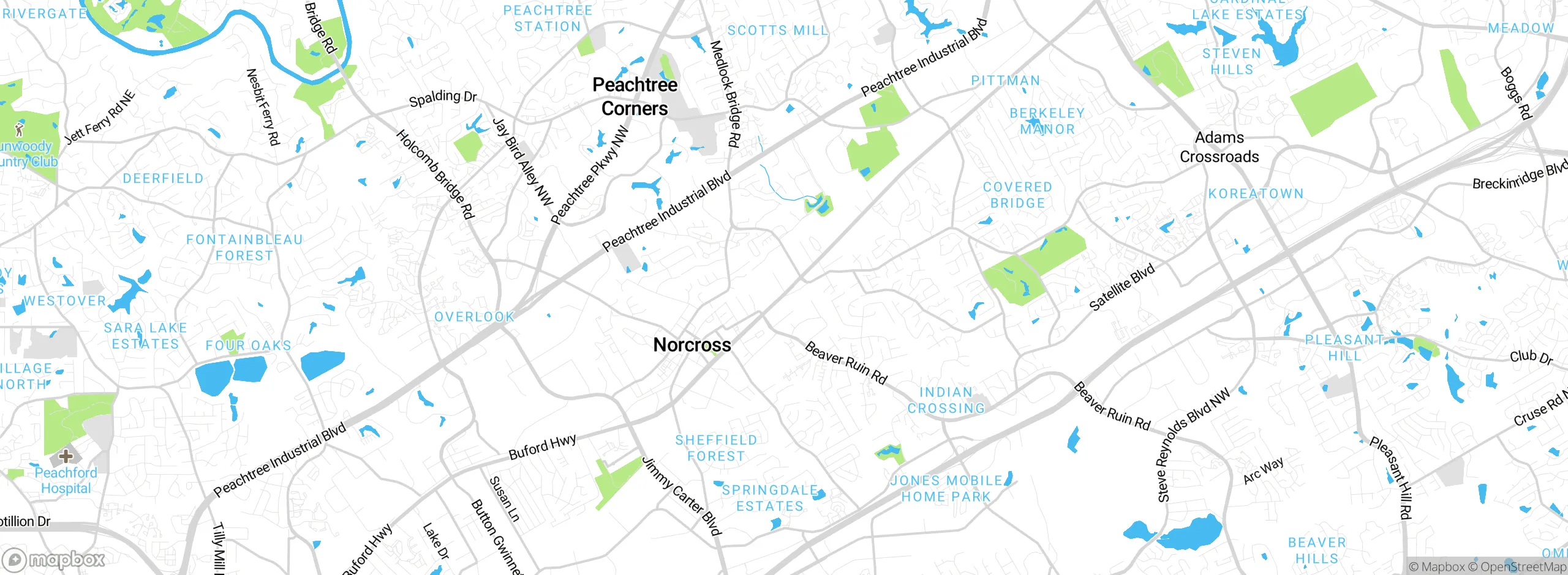 Map showing approximate location