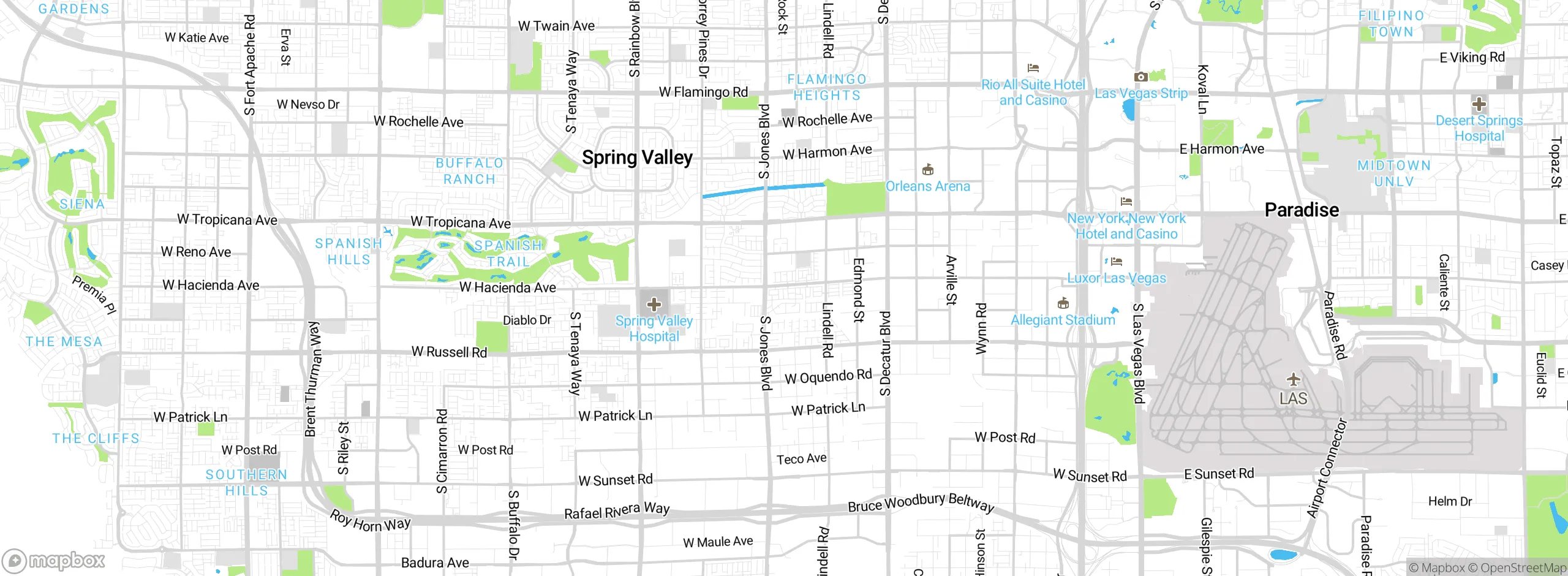 Map showing approximate location