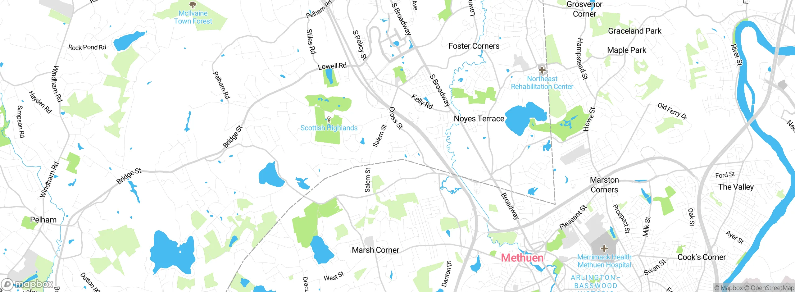 Map showing approximate location