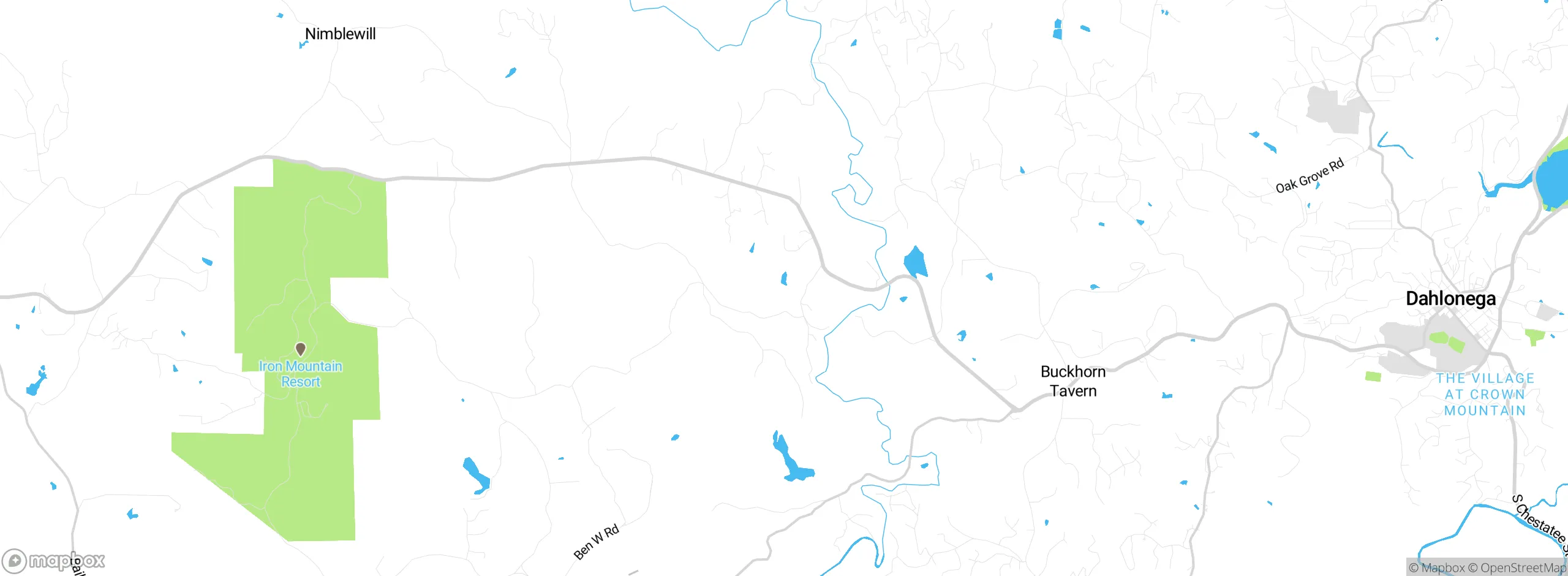 Map showing approximate location