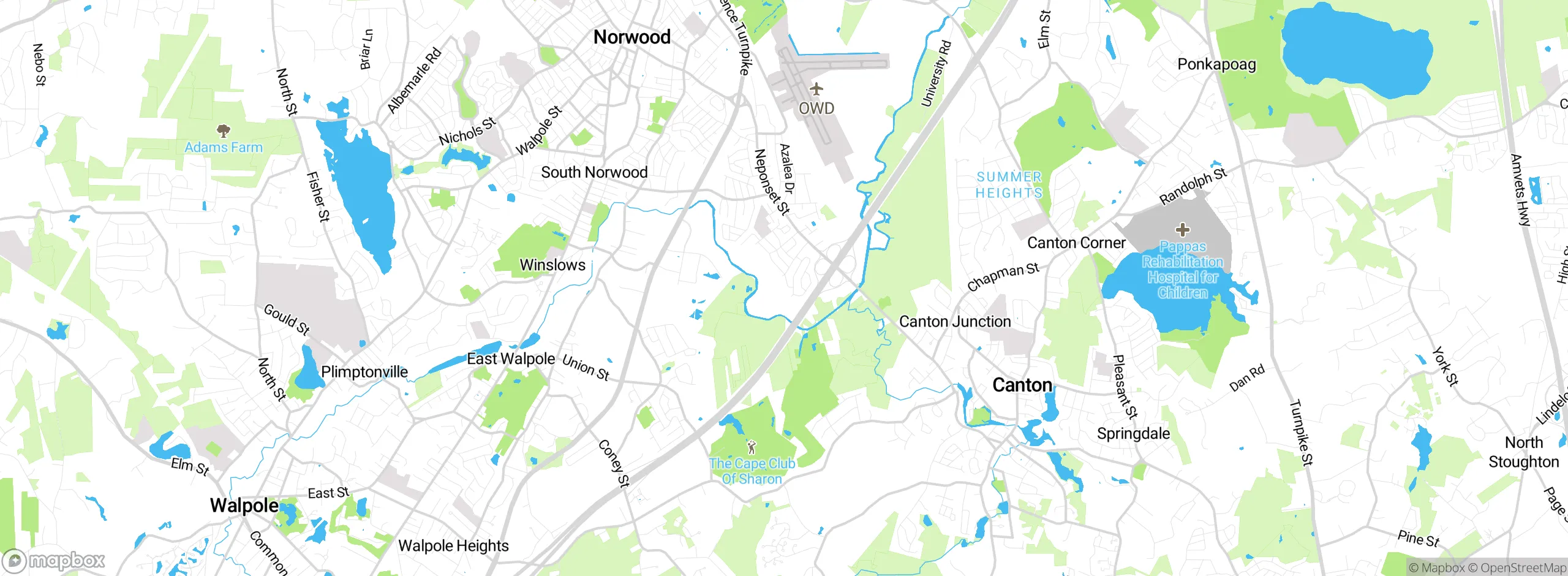 Map showing approximate location