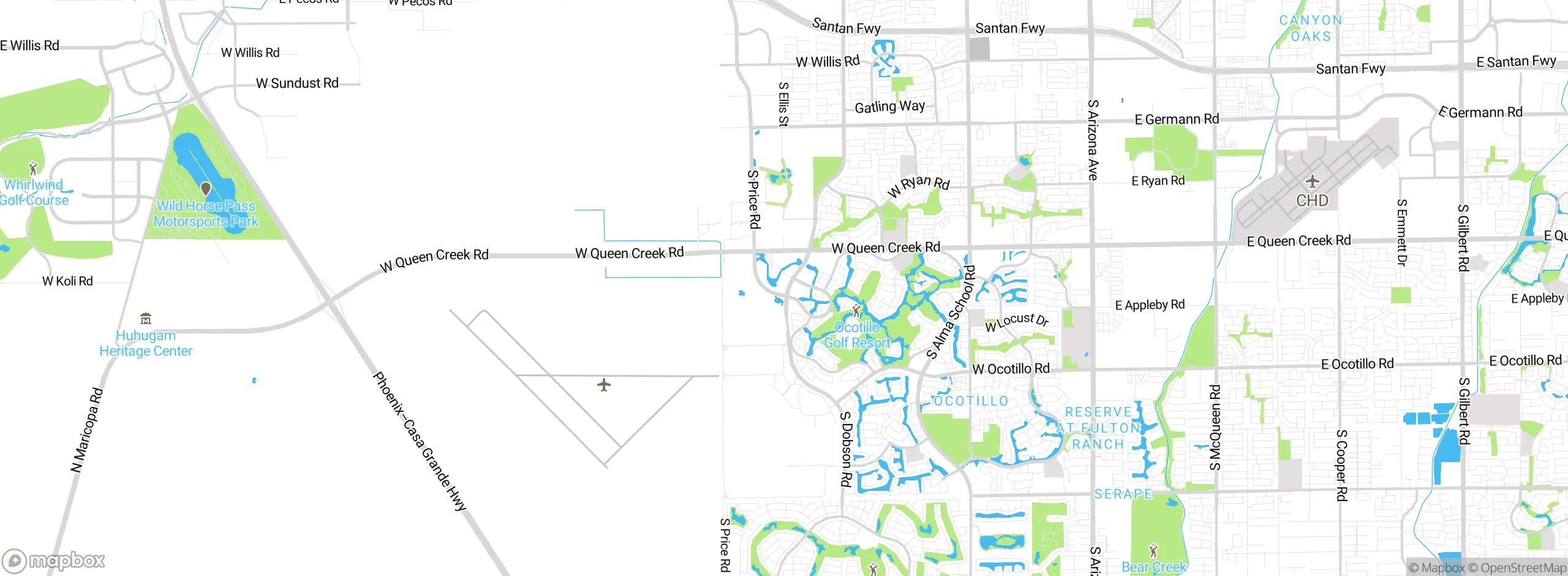 Map showing approximate location