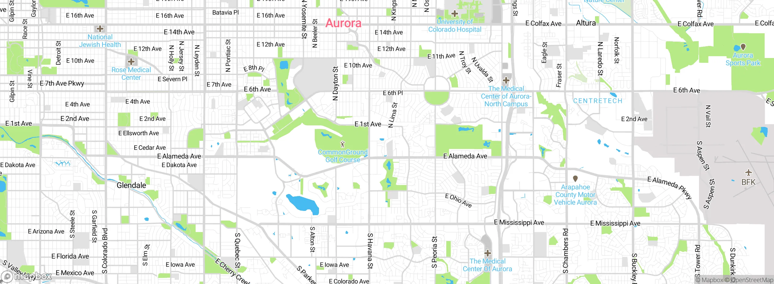 Map showing approximate location