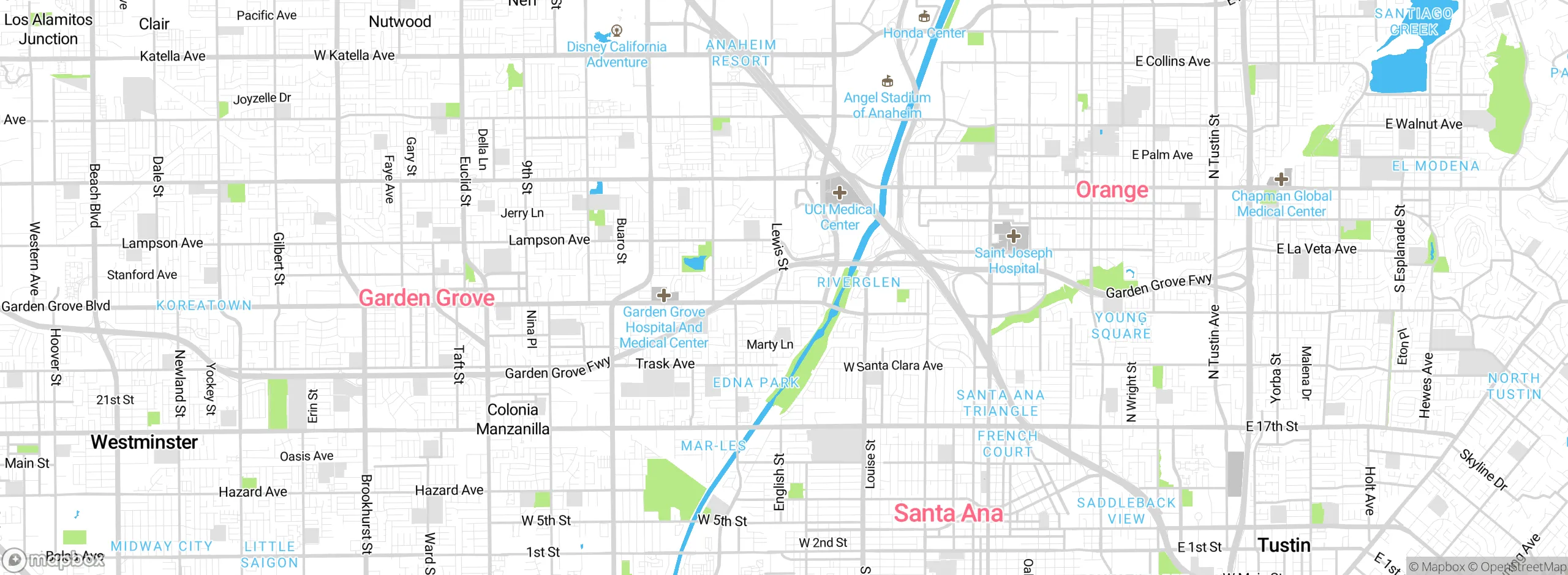 Map showing approximate location