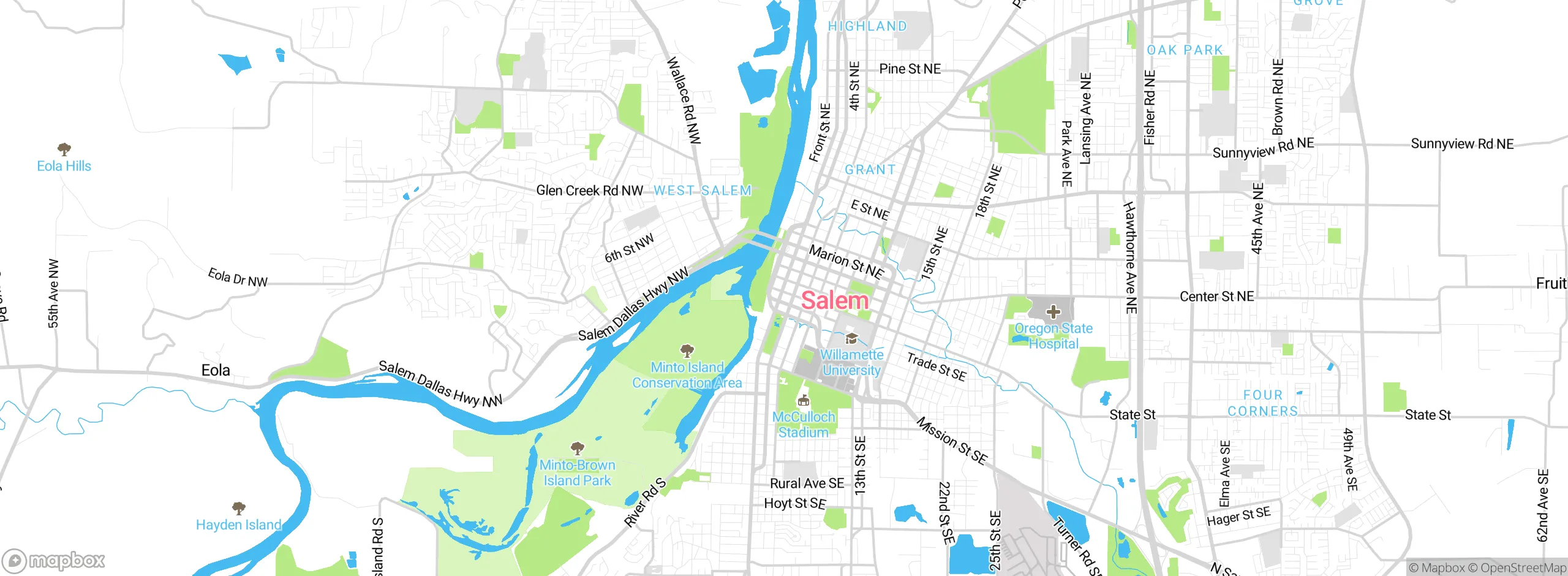 Map showing approximate location