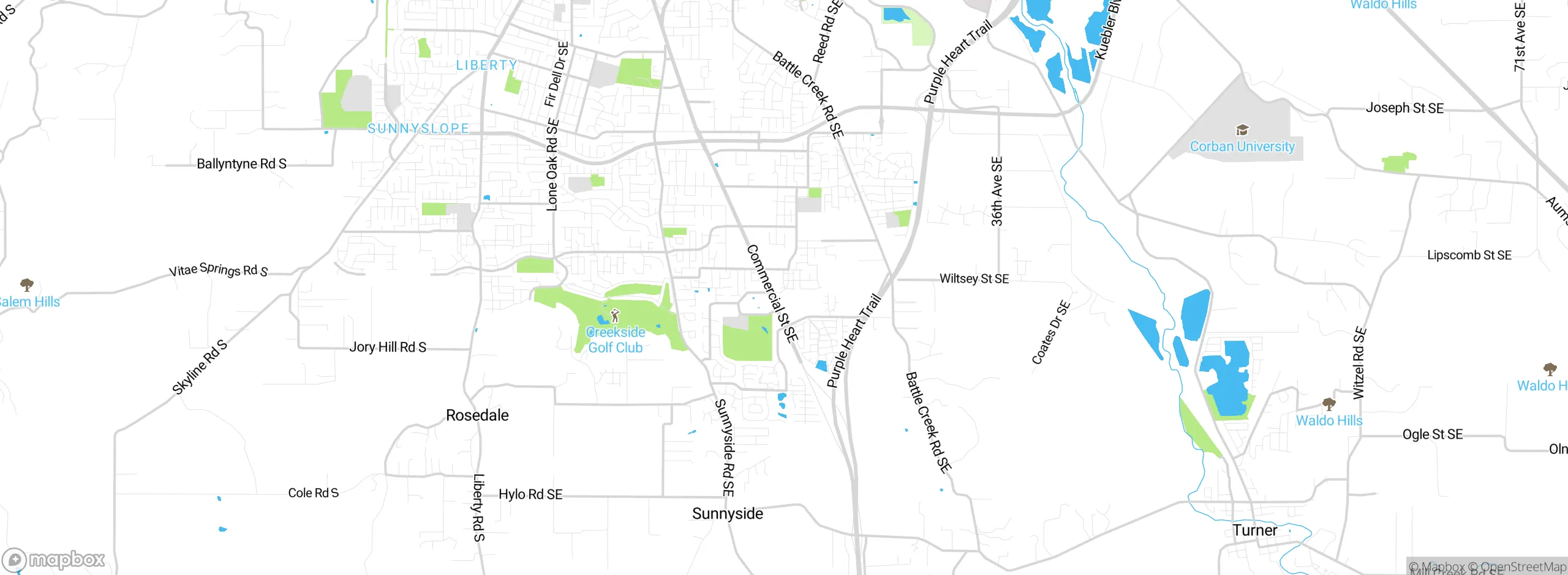 Map showing approximate location