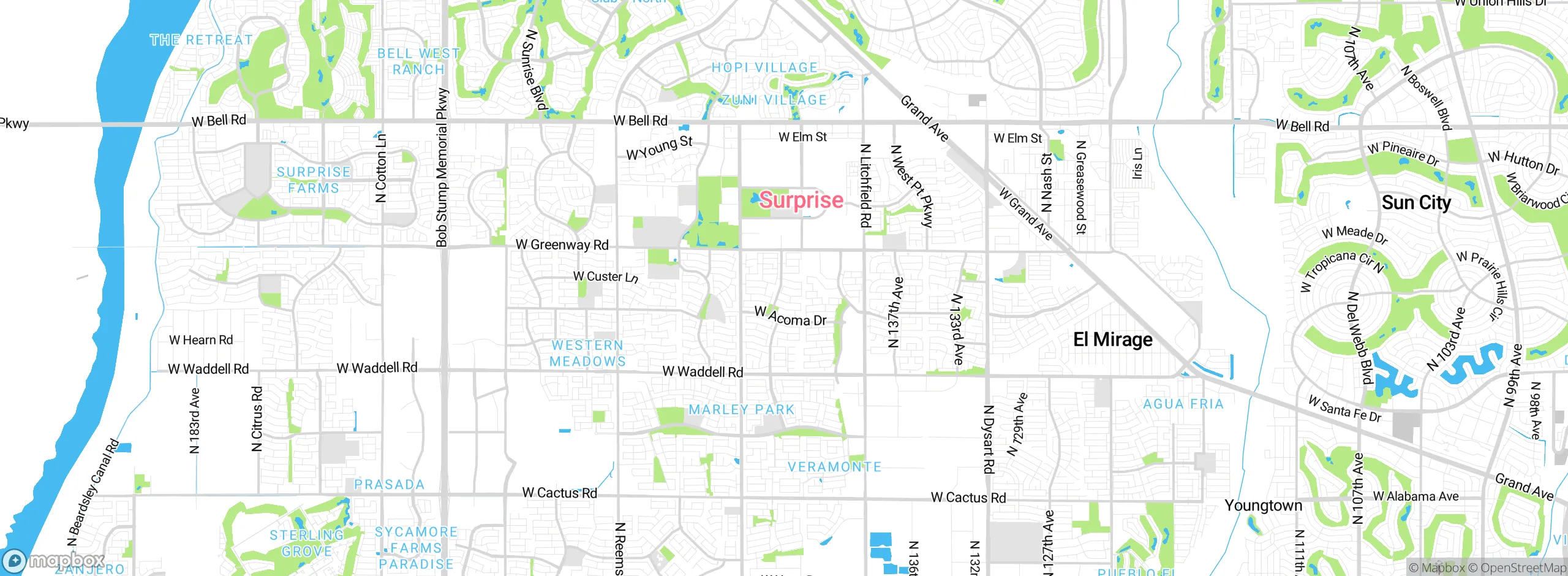 Map showing approximate location