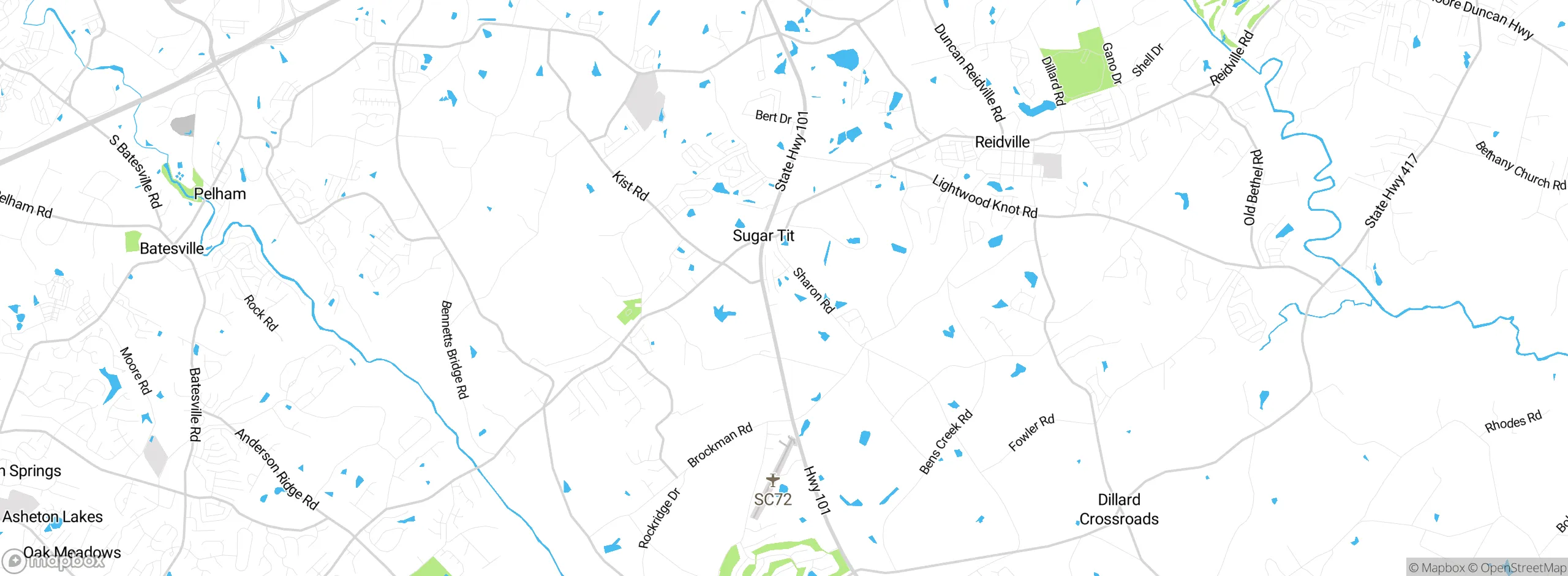 Map showing approximate location