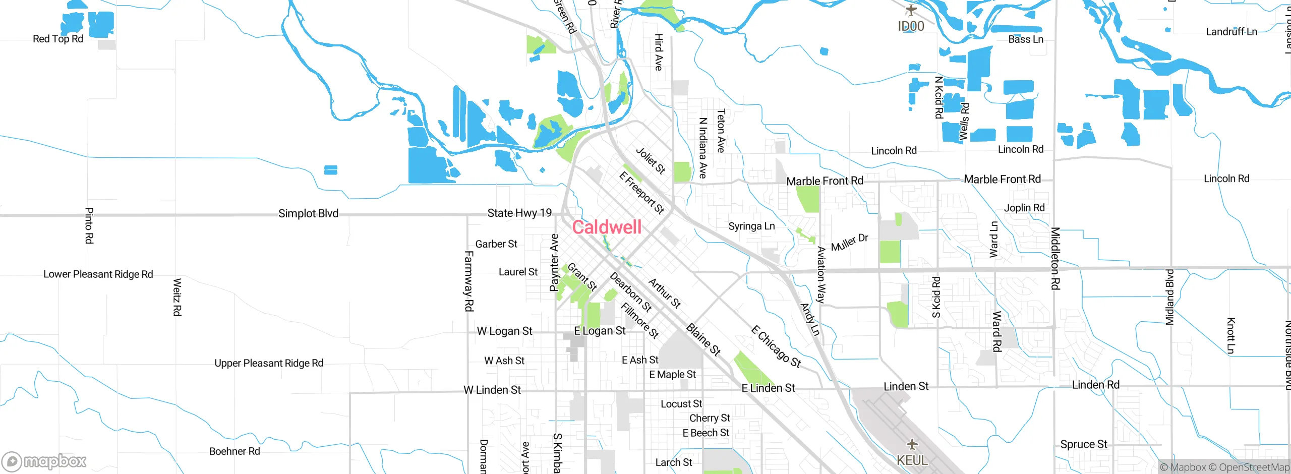 Map showing approximate location