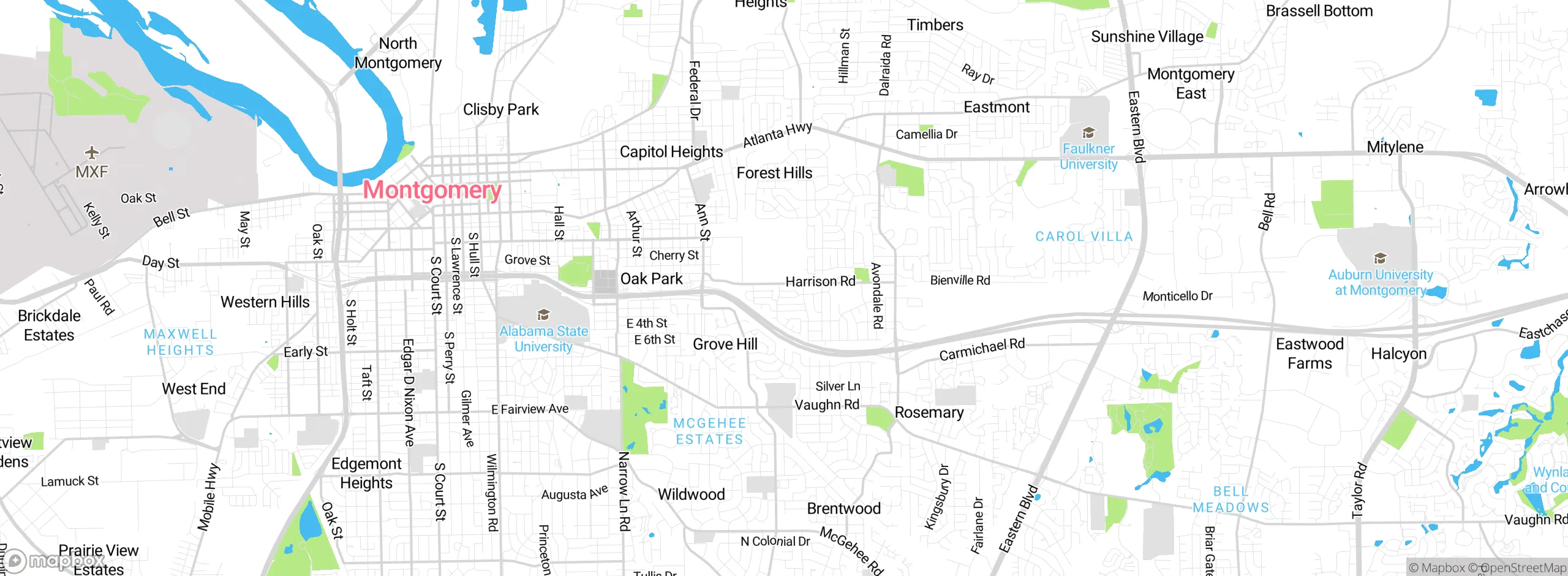 Map showing approximate location