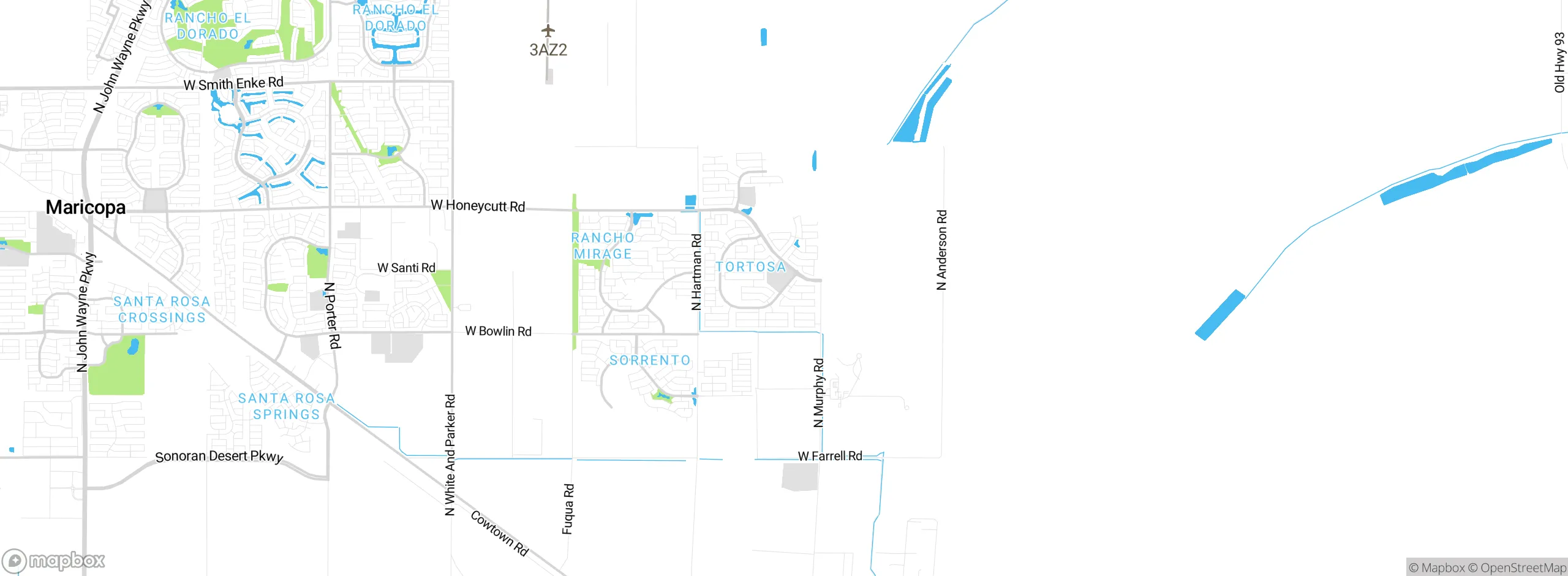 Map showing approximate location