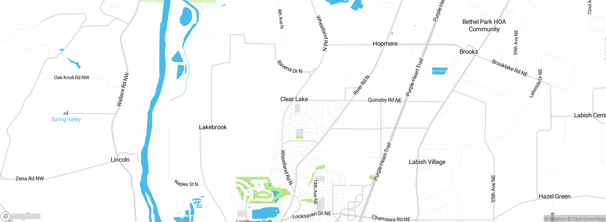 Map showing approximate location