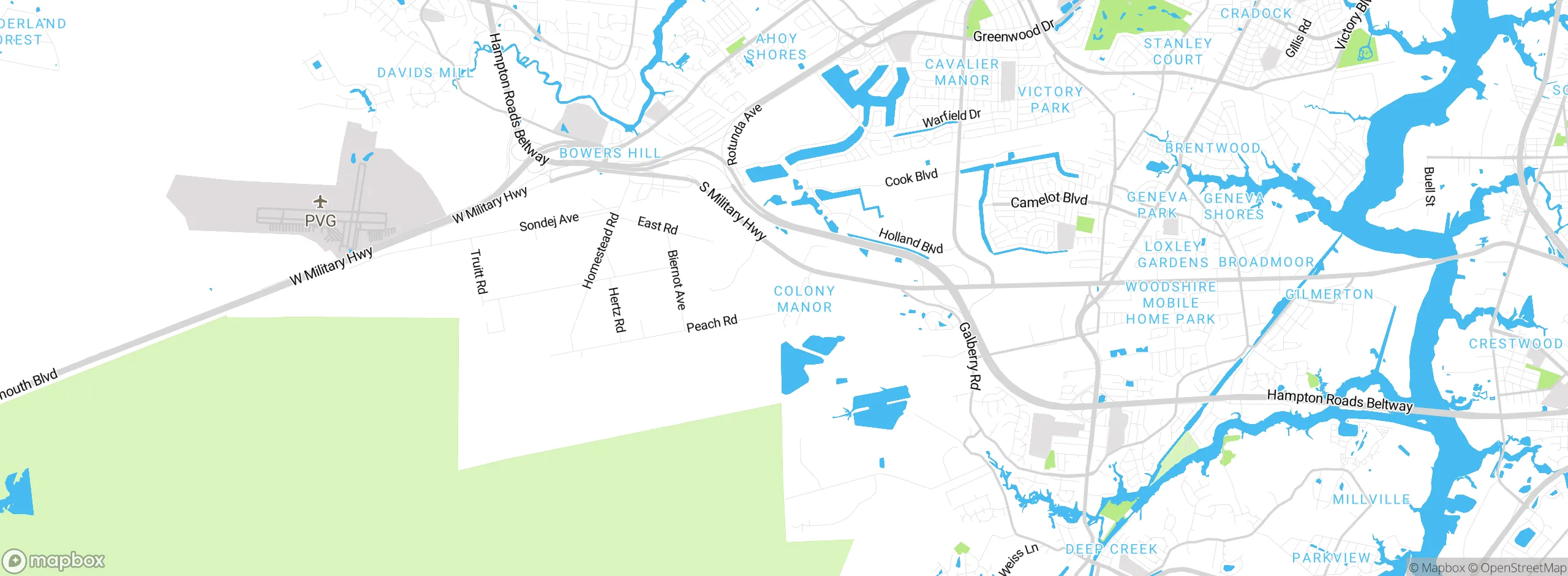 Map showing approximate location