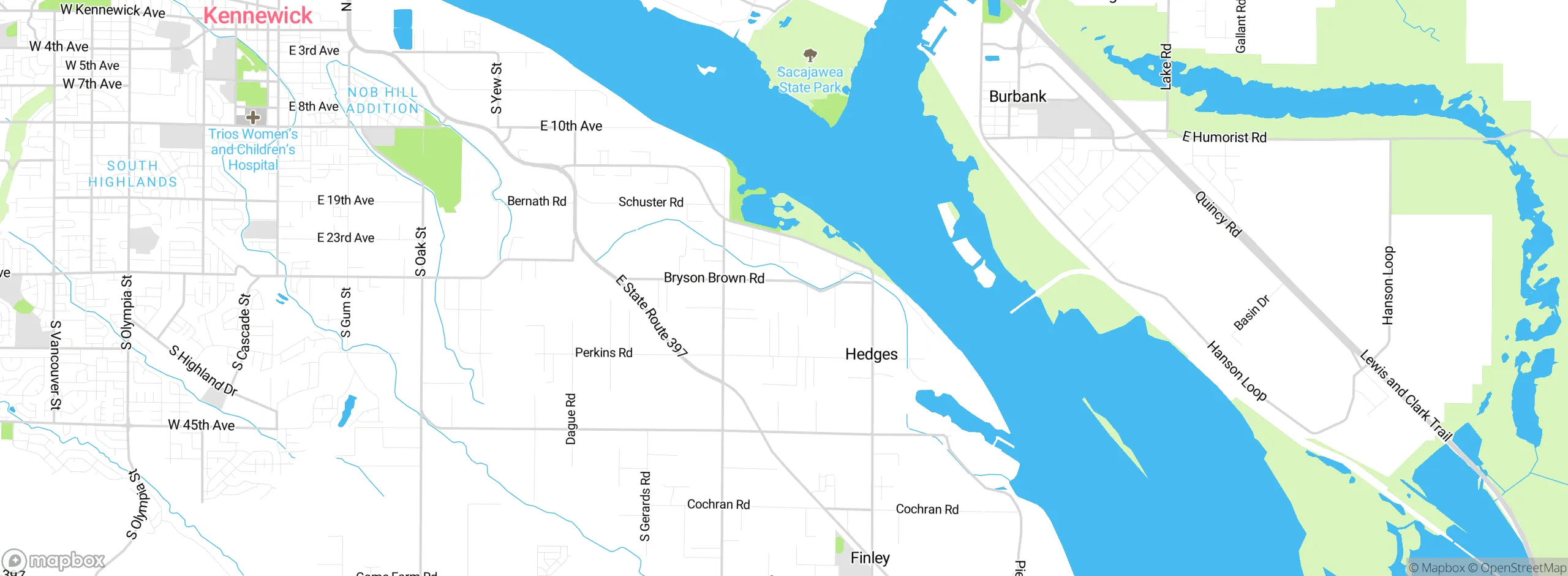 Map showing approximate location