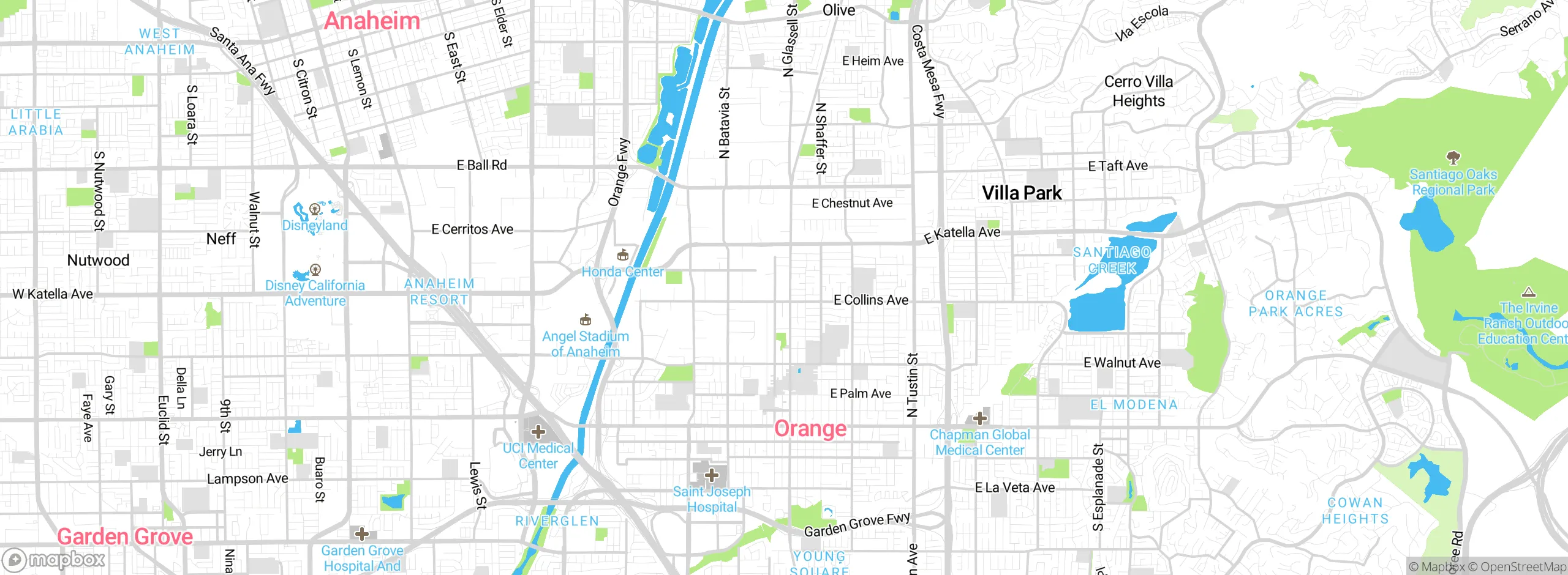 Map showing approximate location