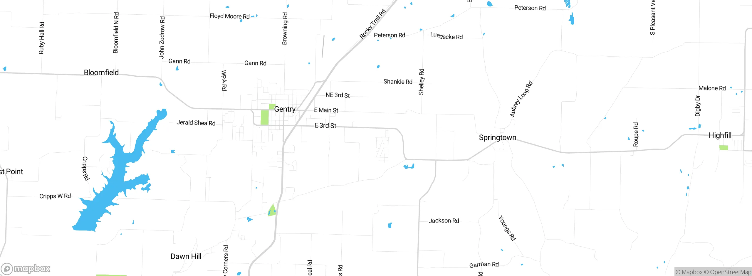 Map showing approximate location
