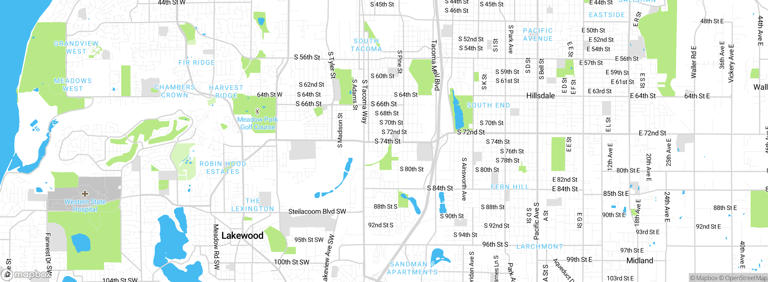 Map showing approximate location