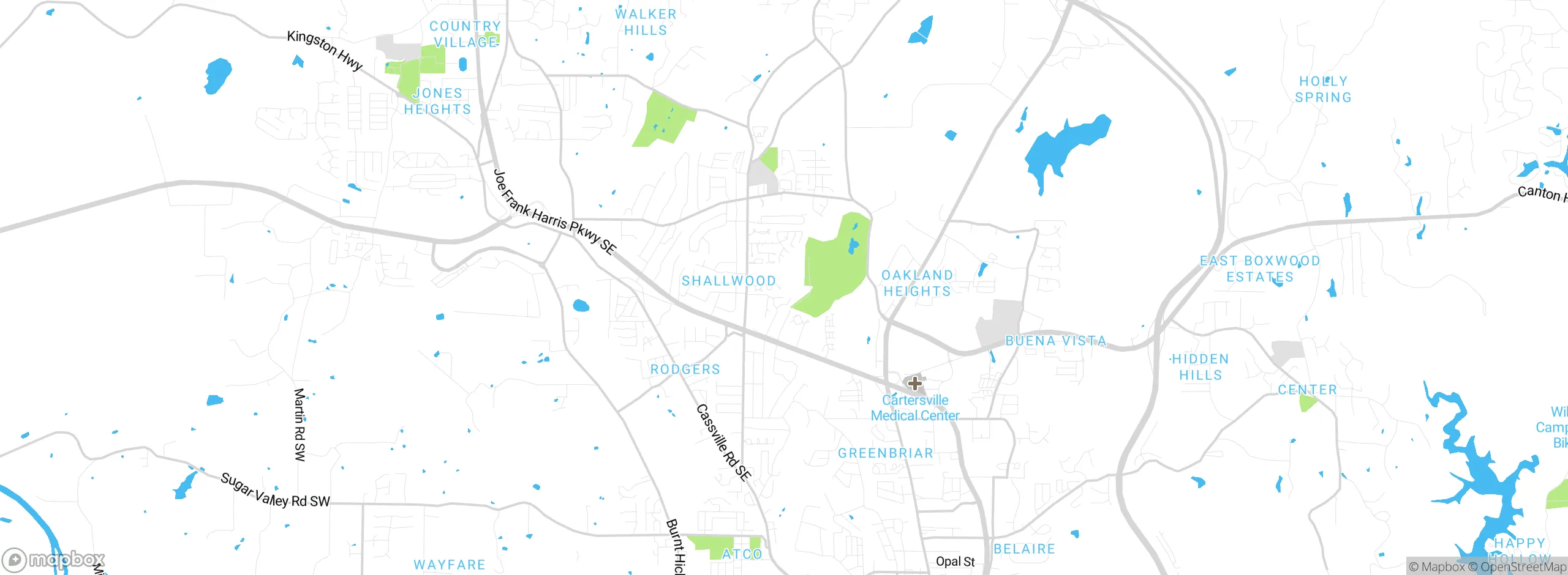 Map showing approximate location