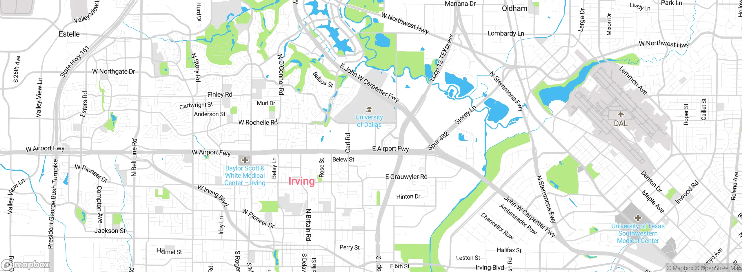 Map showing approximate location