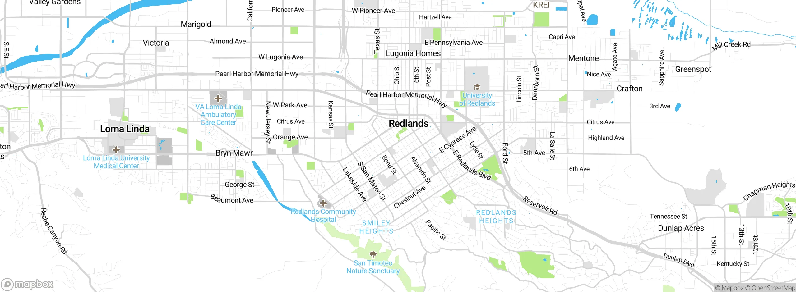Map showing approximate location