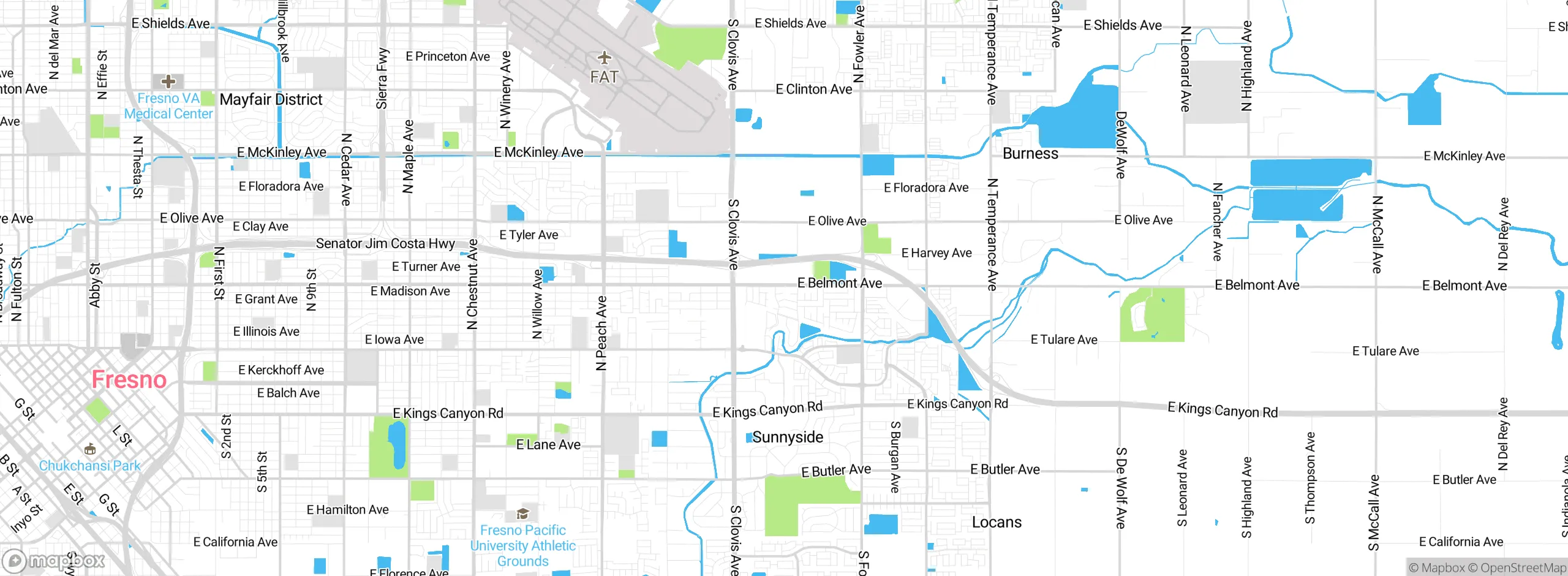 Map showing approximate location