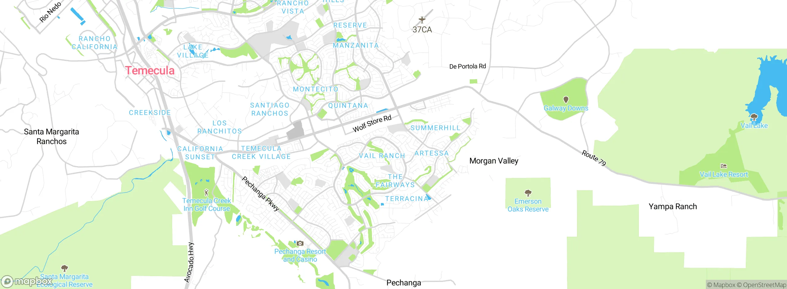Map showing approximate location