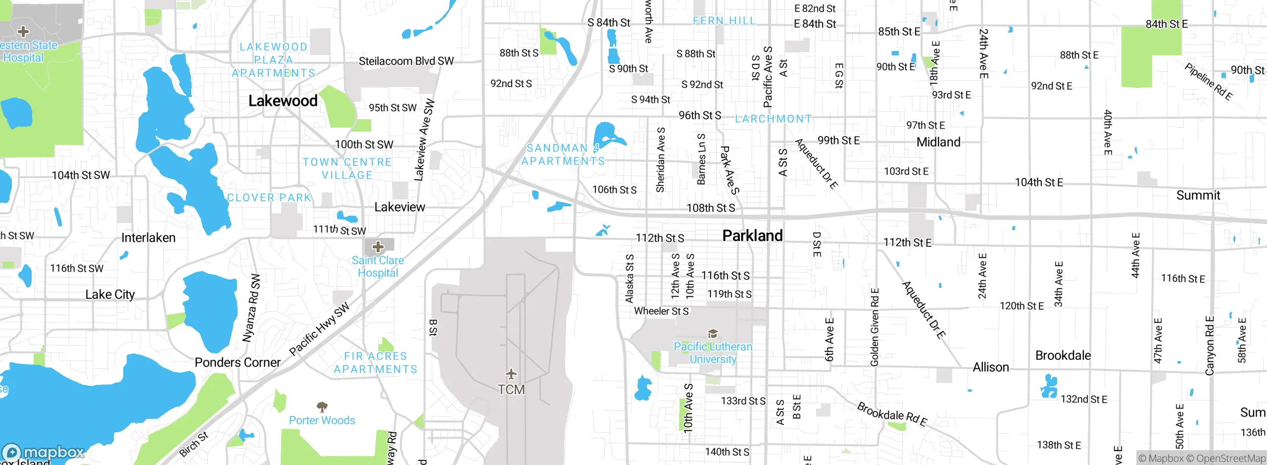 Map showing approximate location