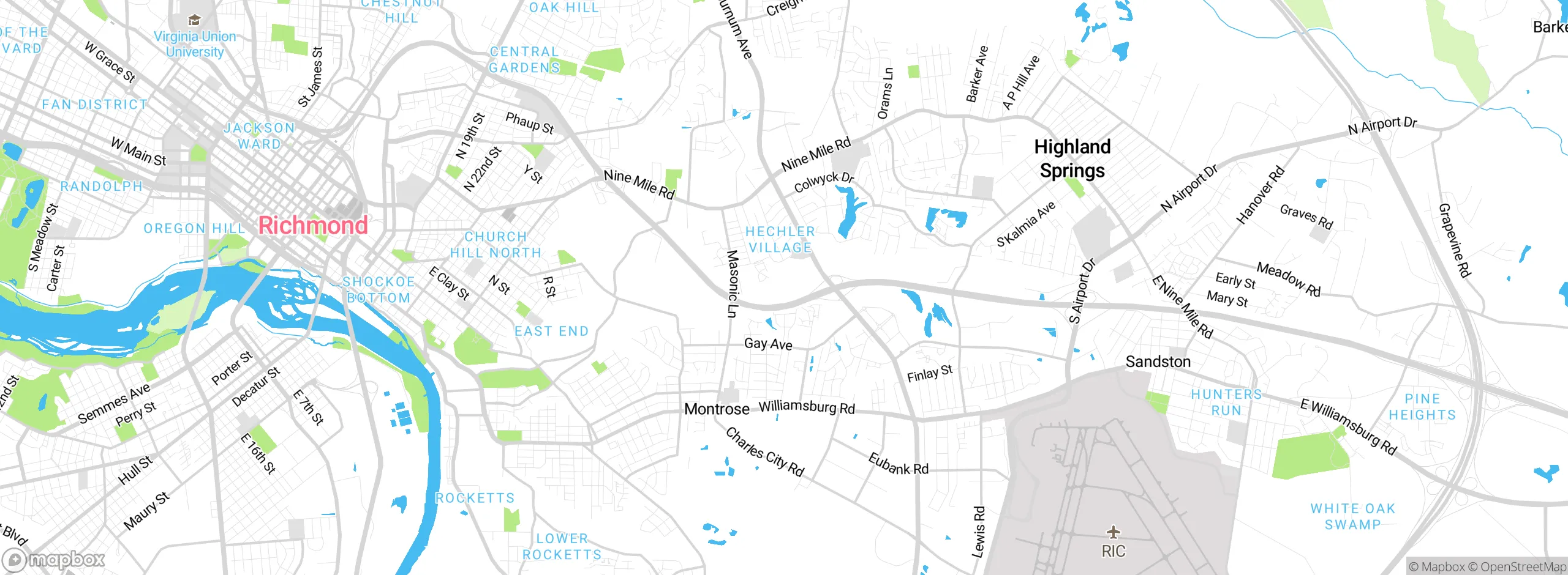 Map showing approximate location