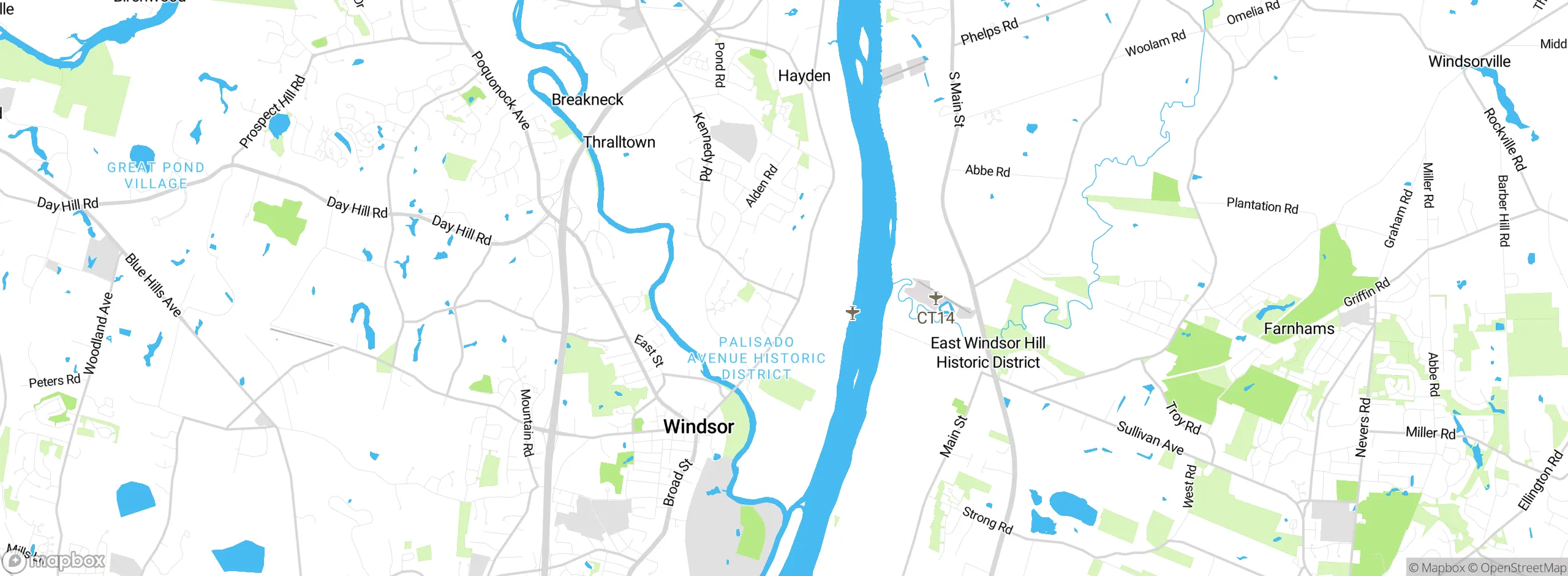 Map showing approximate location