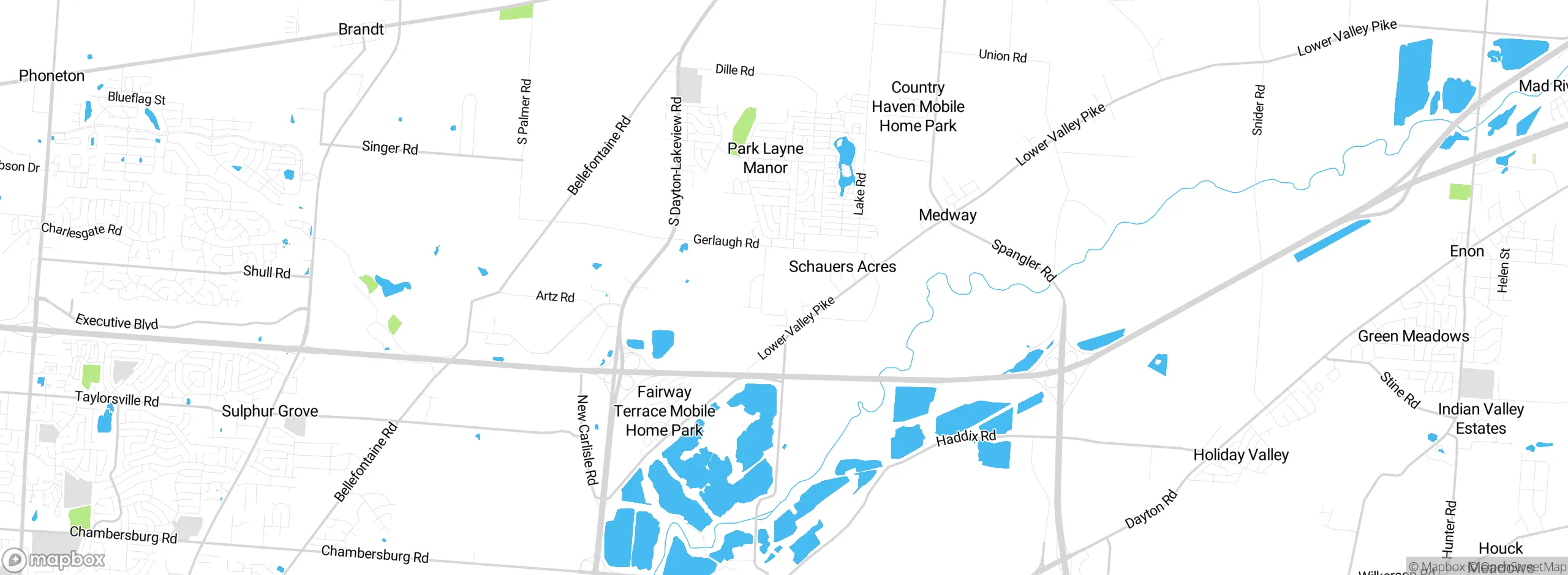 Map showing approximate location