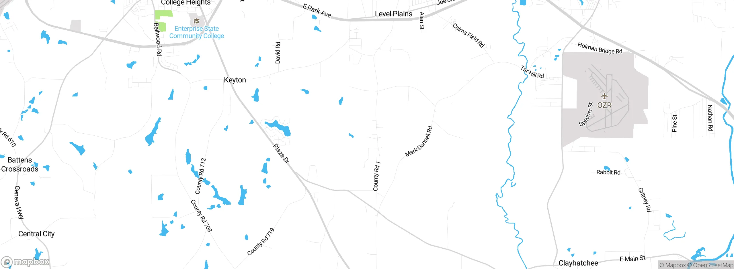 Map showing approximate location