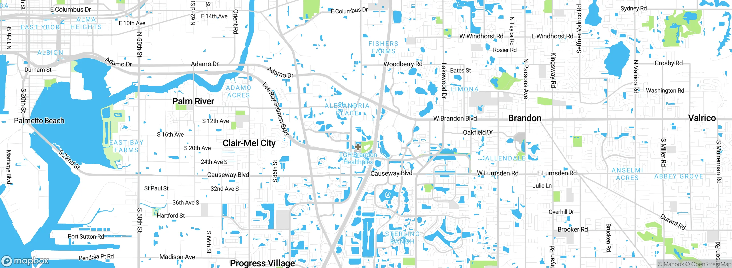 Map showing approximate location