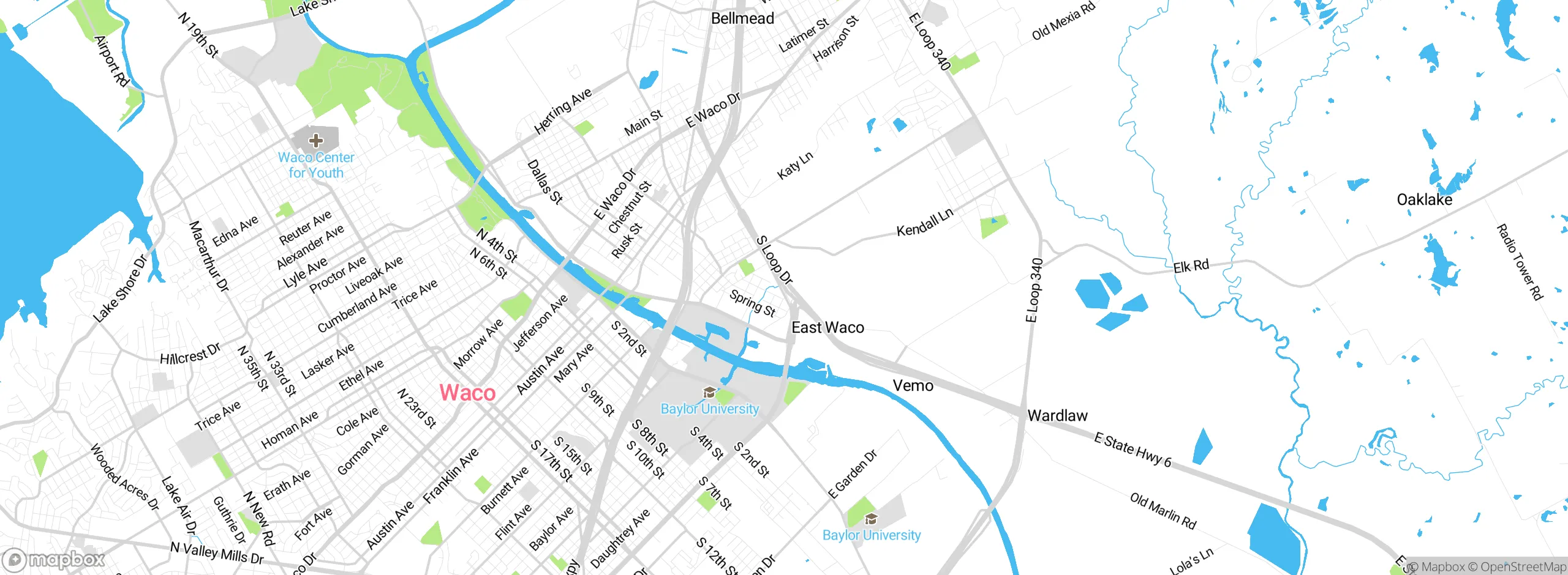 Map showing approximate location