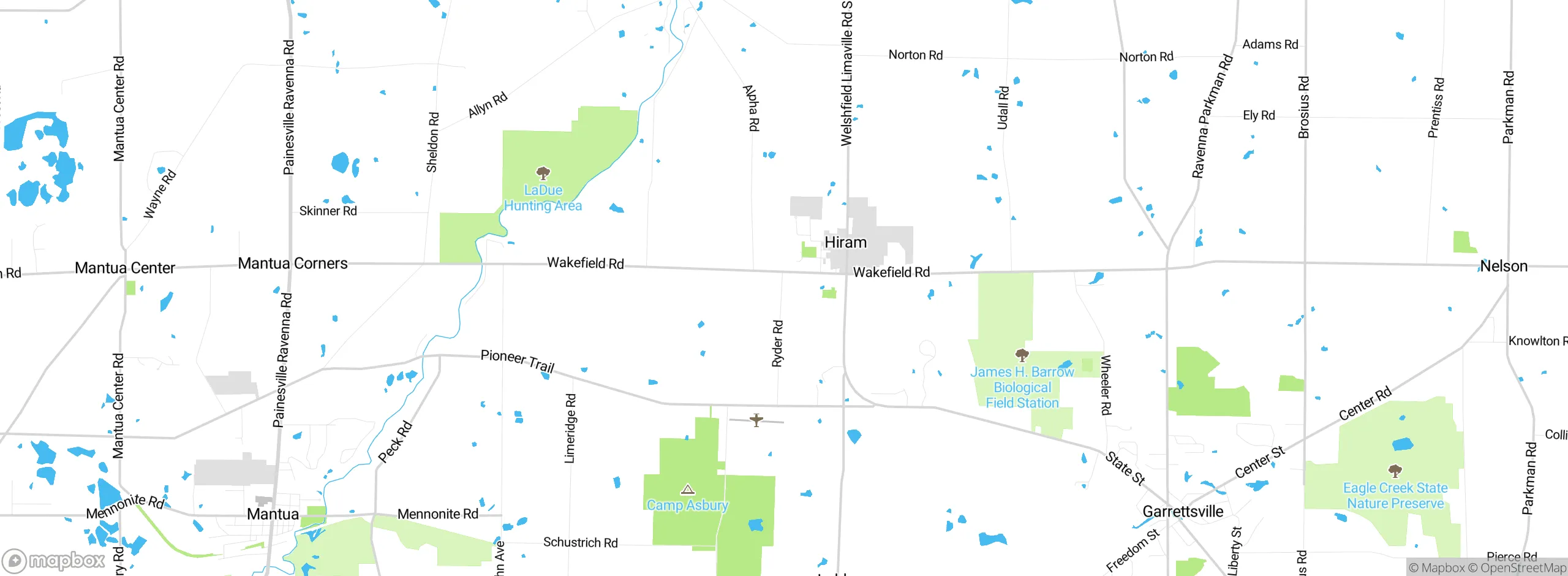 Map showing approximate location