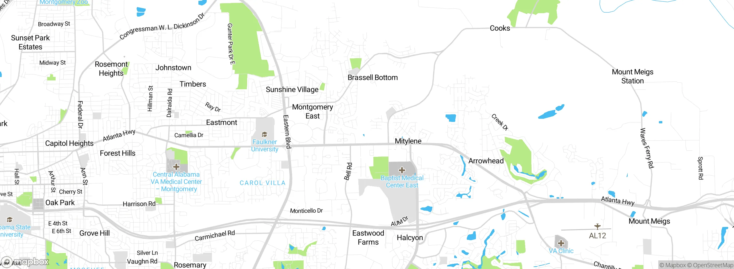 Map showing approximate location