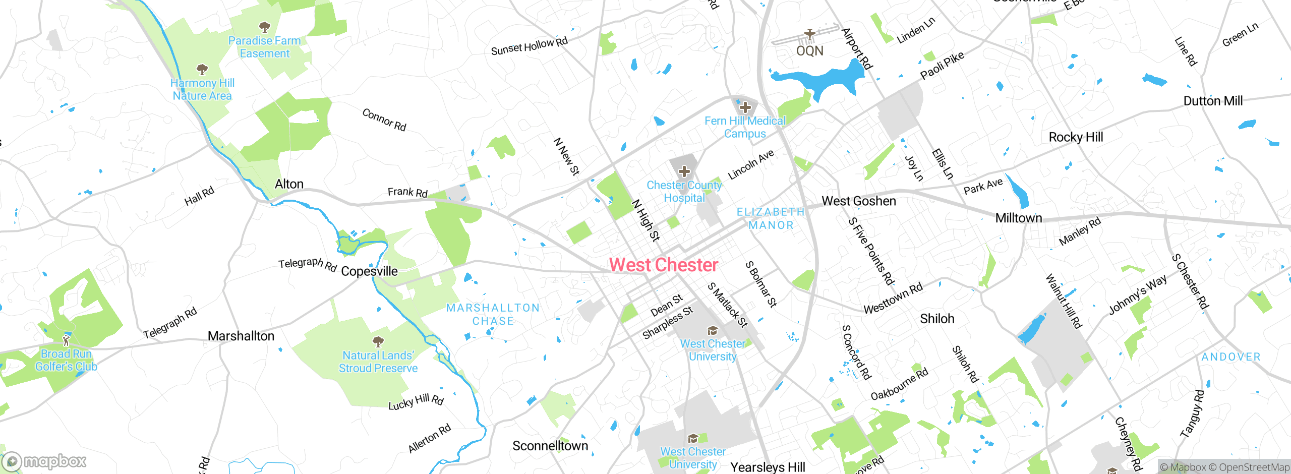 Map showing approximate location