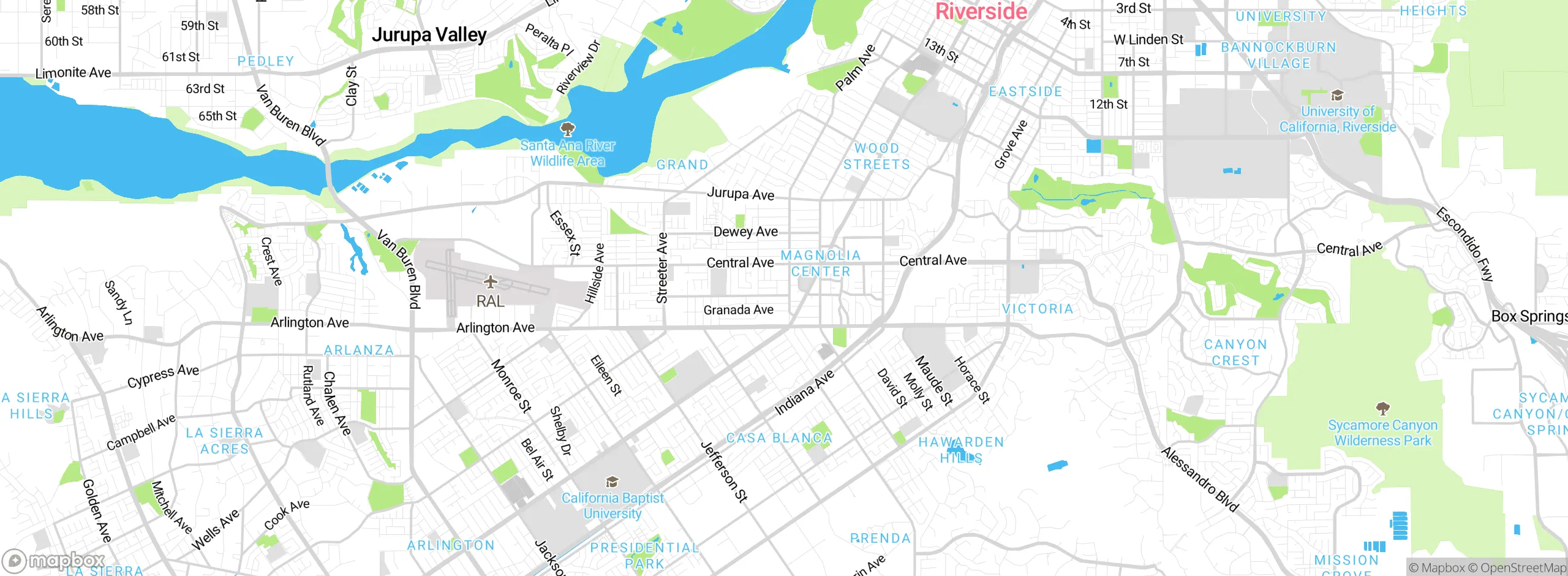 Map showing approximate location