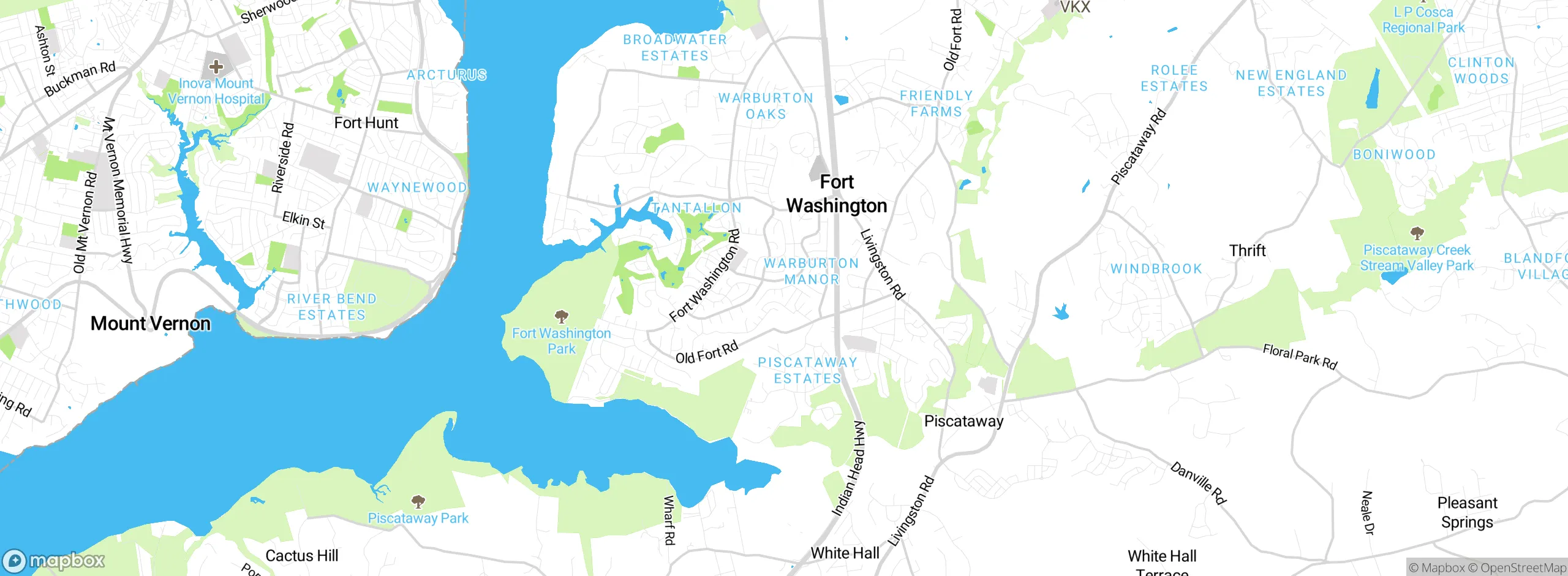 Map showing approximate location