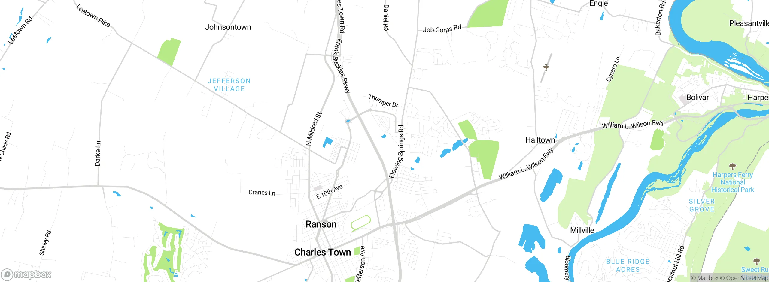 Map showing approximate location