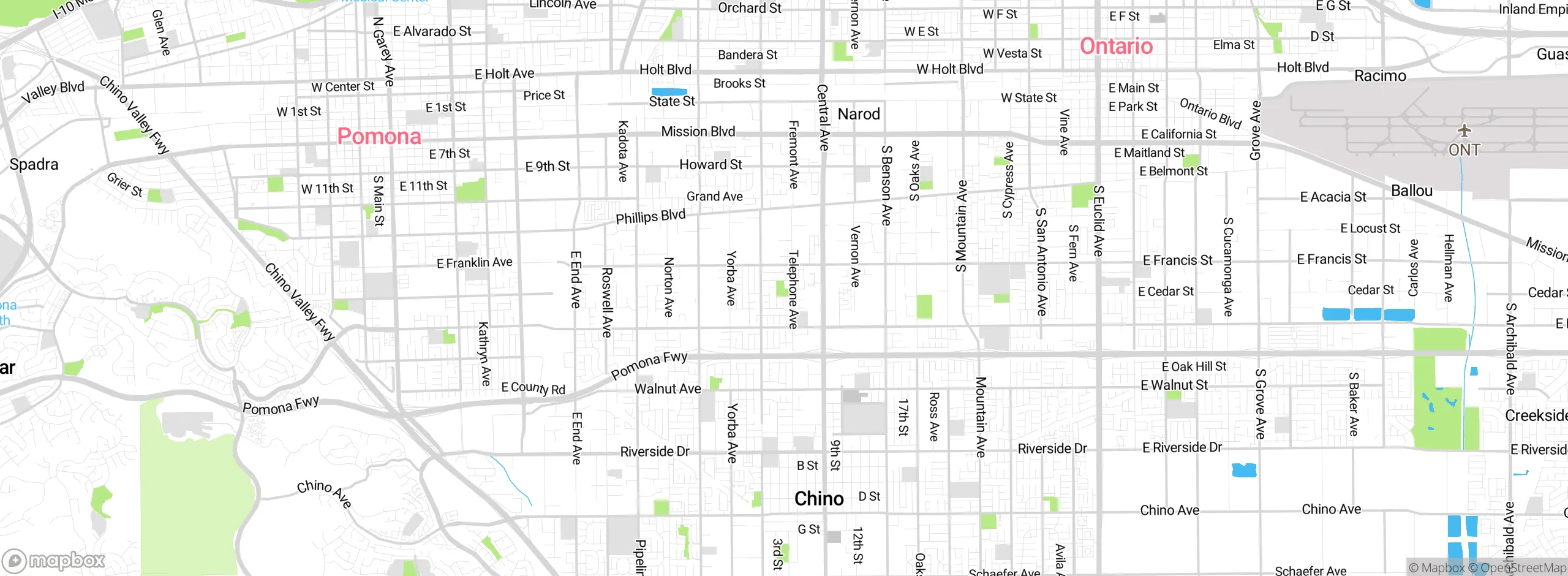 Map showing approximate location