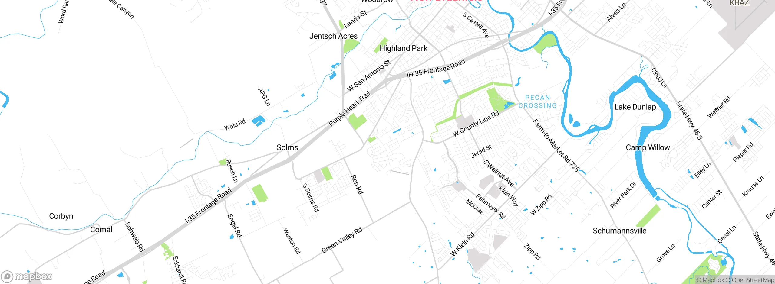 Map showing approximate location