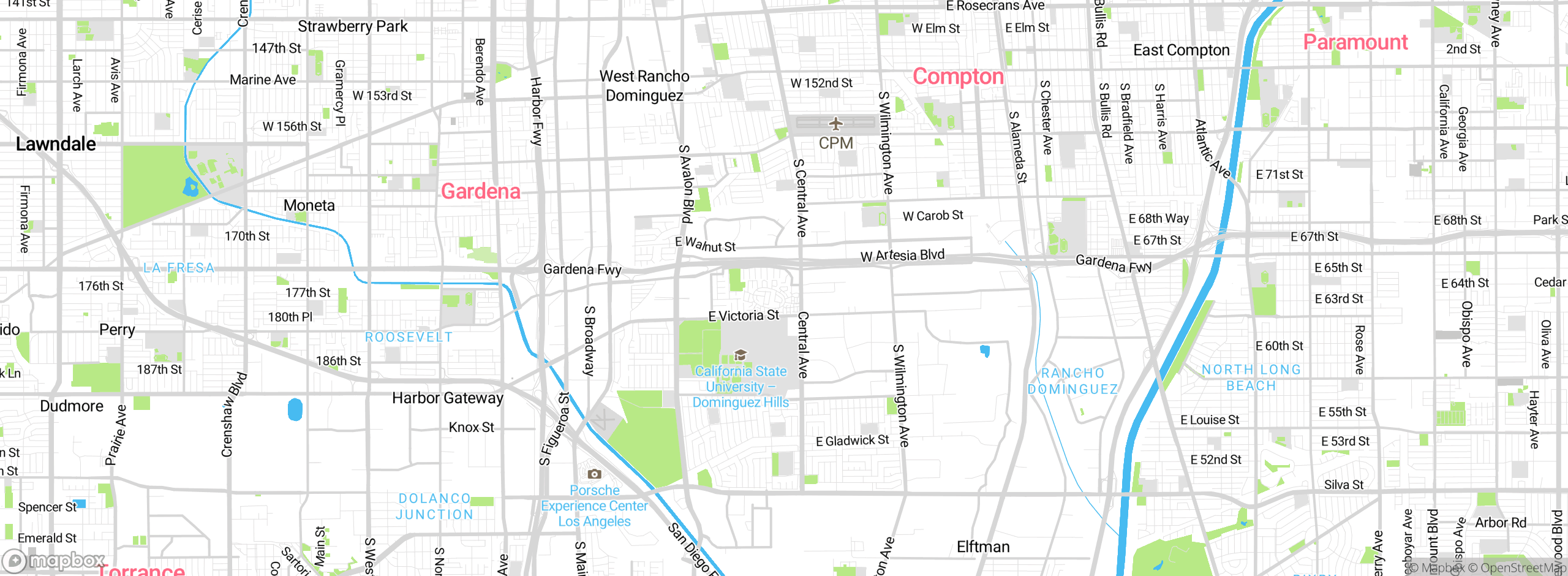 Map showing approximate location