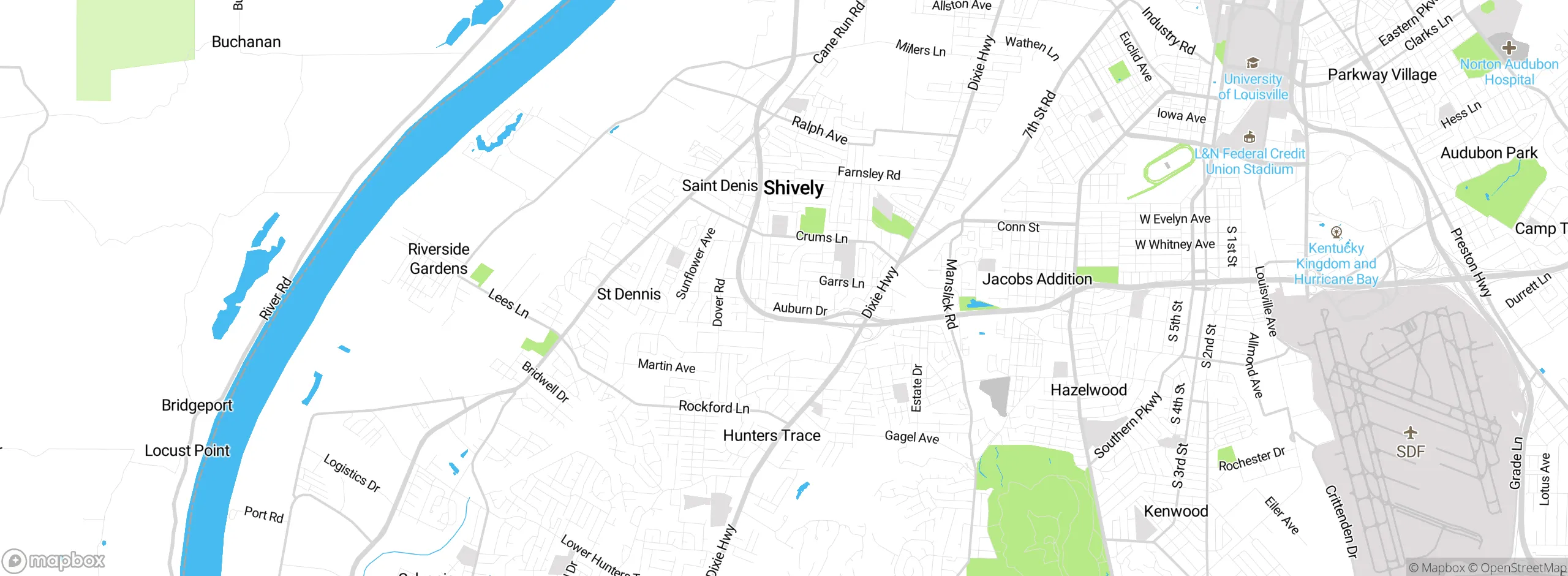 Map showing approximate location