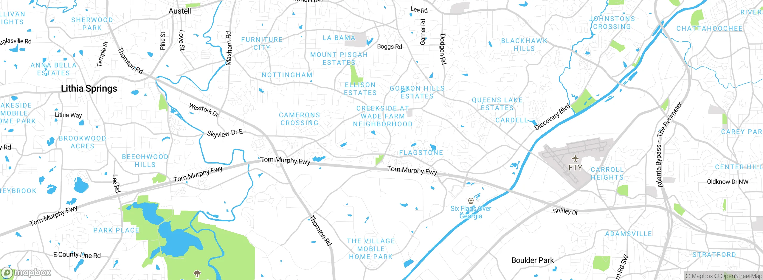 Map showing approximate location