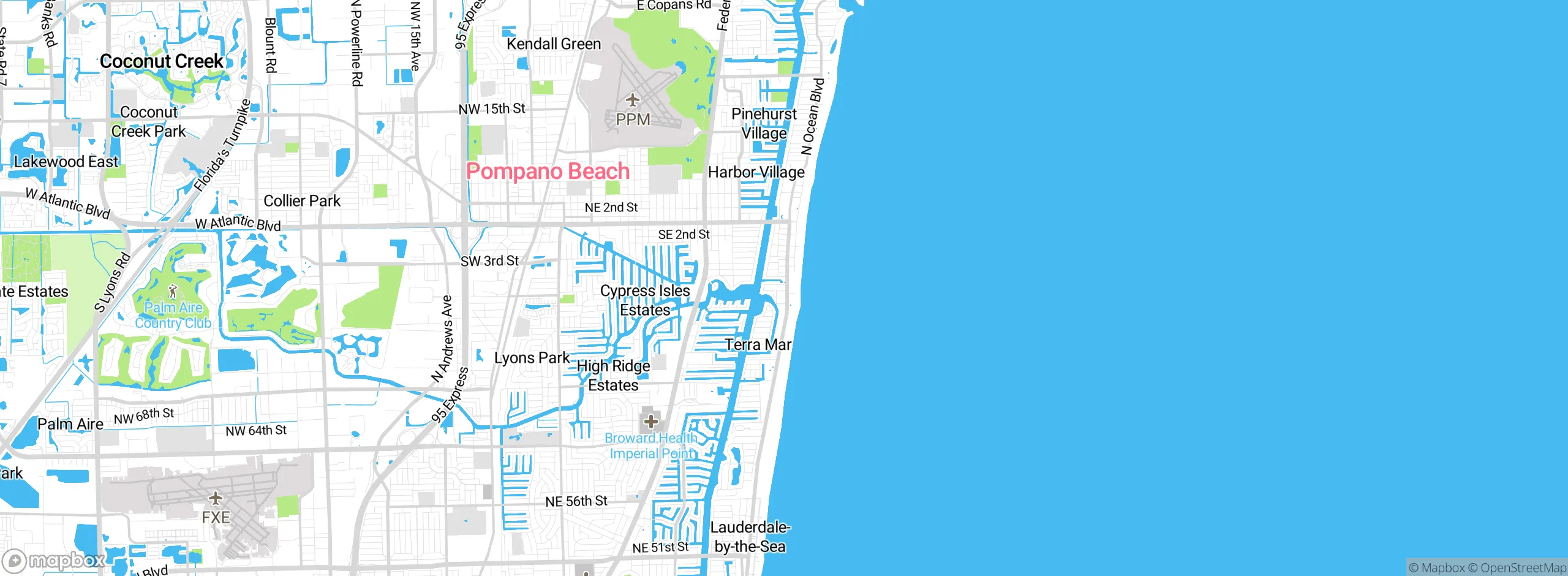 Map showing approximate location