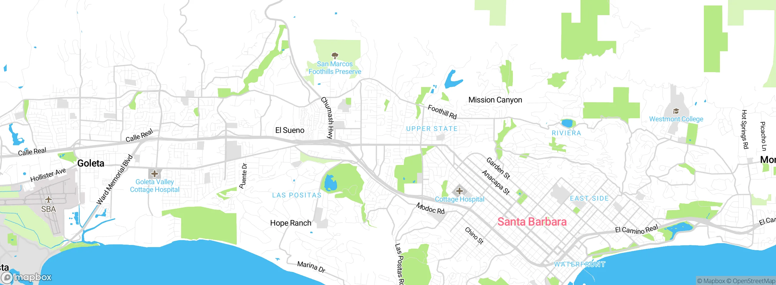 Map showing approximate location