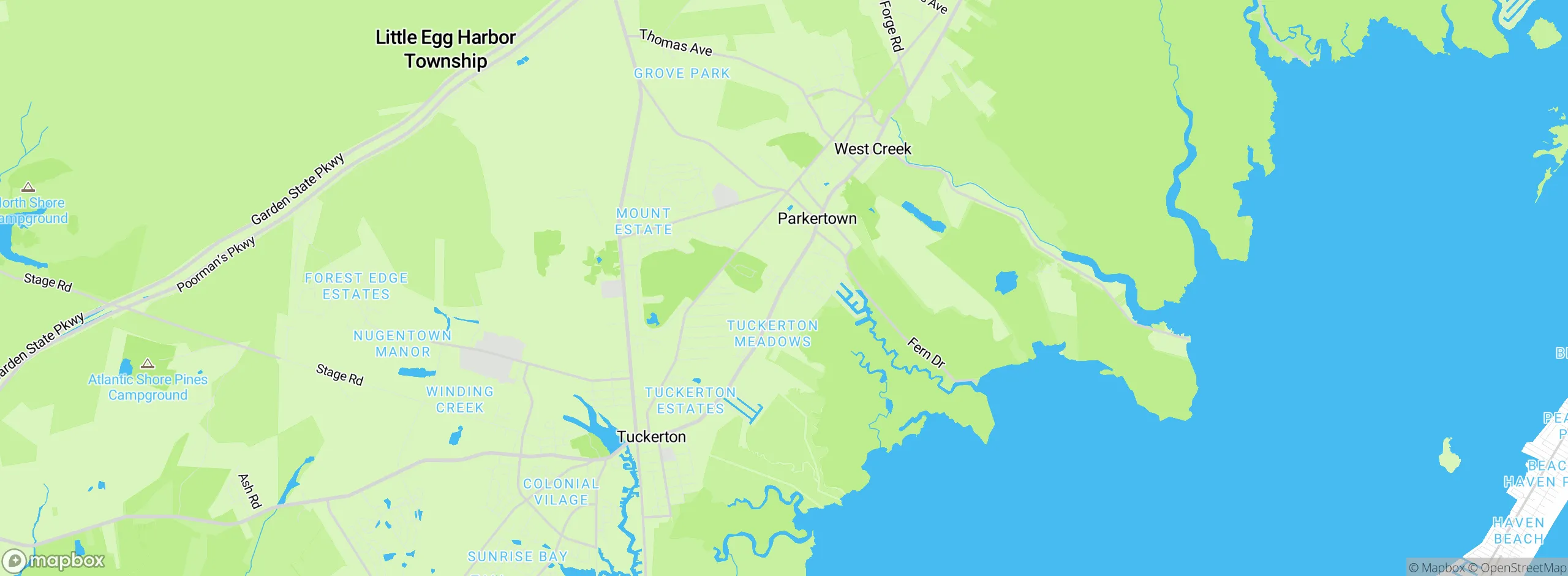 Map showing approximate location