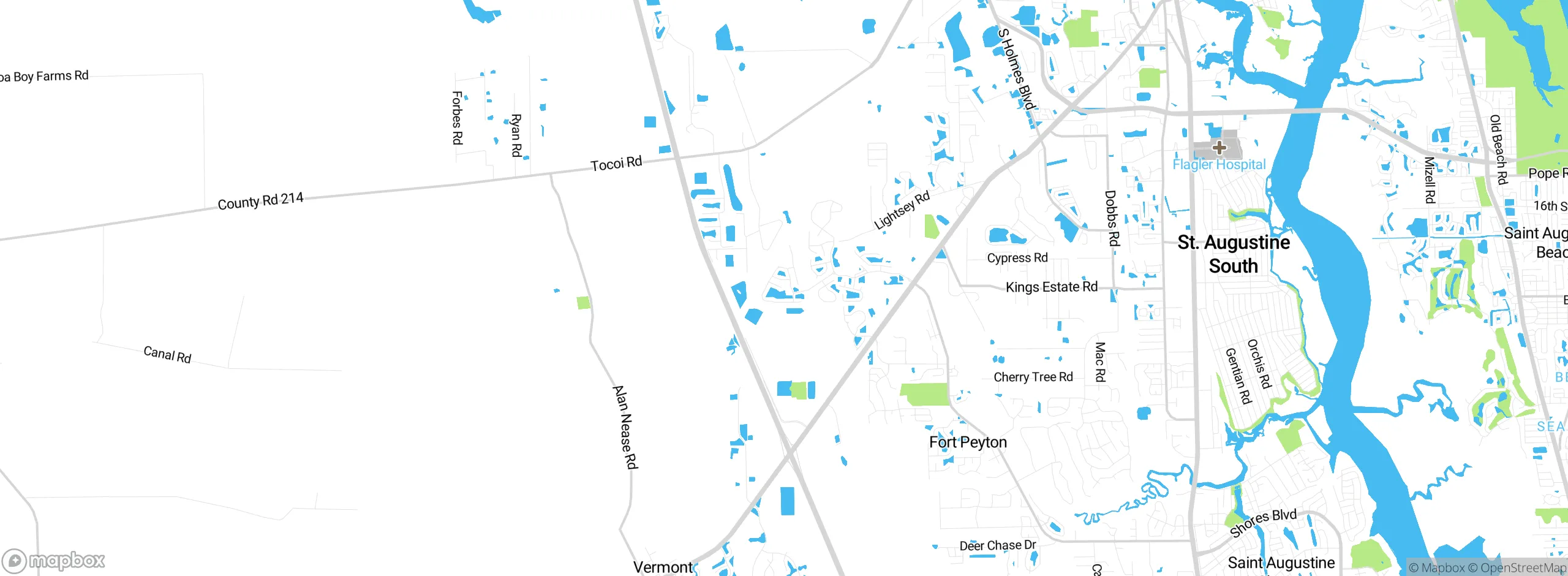 Map showing approximate location